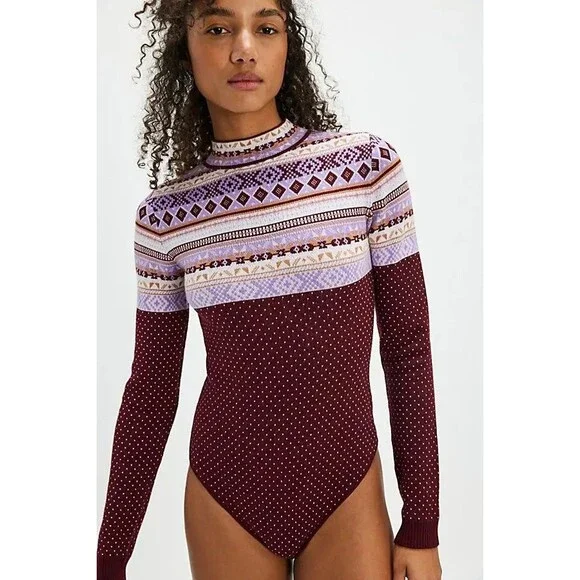 Free People Fair Isle Winter Body suit - Picture 6 of 6